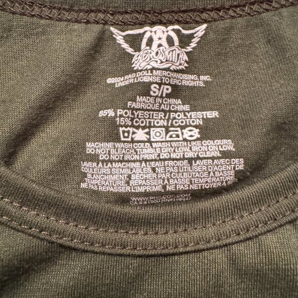 Aerosmith Tank Top Women’s Small Green Tour 2024 - Picture 2 of 4